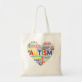 corazon autismo トートバッグ