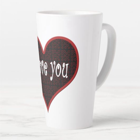 Corazón I love you カフェラテマグ (右アングル)