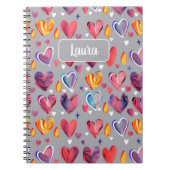 Corazones Abstractos ノートブック (正面)