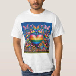 Corazones de Arcoíris: Celebrando el Orgullo LGBTQ Tシャツ