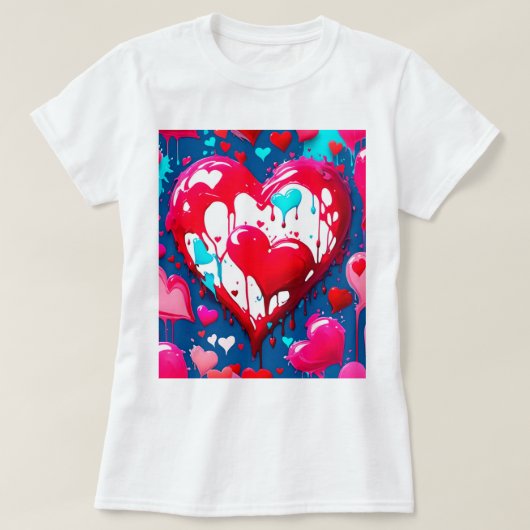 Corazones derretidos tシャツ (デザイン正面)