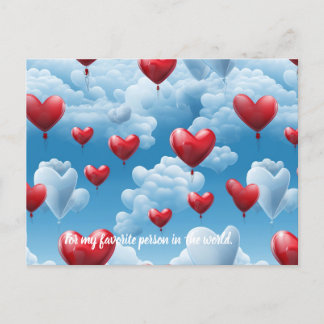 Corazones en cielo ポストカード