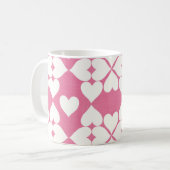 corazones rosas コーヒーマグカップ (正面左)