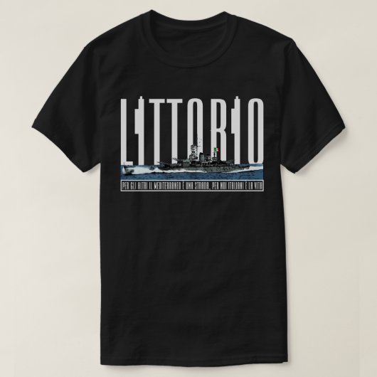 CORAZZATA LITTORIO Tシャツ (デザイン正面)