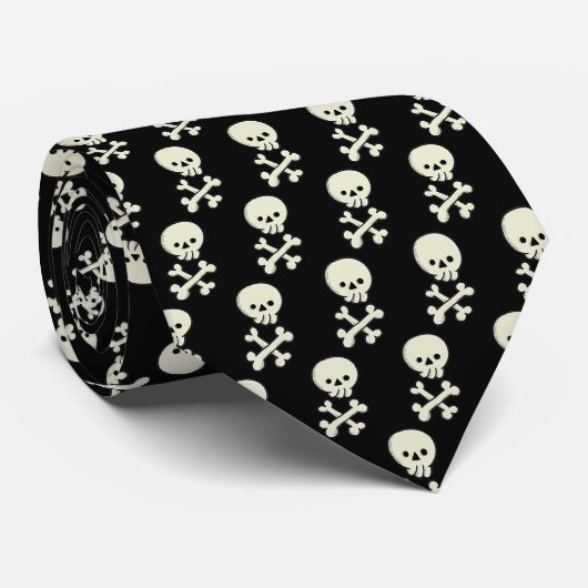 Corbata Calavera Negra ネクタイ (ロール)