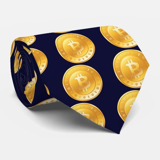 Corbata con Bitcoins - M1 ネクタイ (ロール)