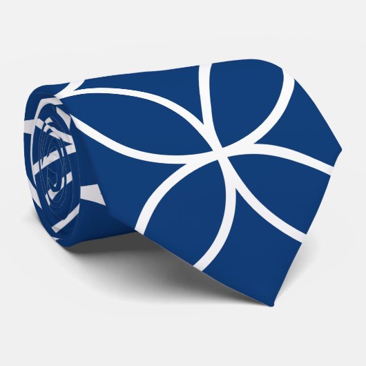 Corbata con circulos entrelazados y fondo personal ネクタイ (ロール)