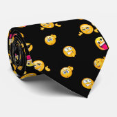 Corbata Emojis diver/Negro ネクタイ (ロール)