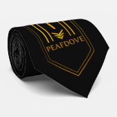Corbata PEAFDOVE® GOLDEN EGG TIE — “I AM A MAN” No ネクタイ (ロール)