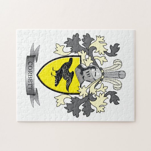 Corbettの家紋の紋章付き外衣 ジグソーパズル (横)