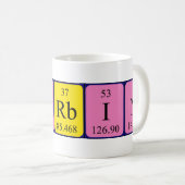 Corbin定期的なテーブル名mag コーヒーマグカップ (正面右)