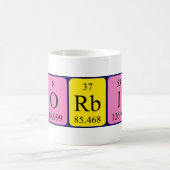 Corbin定期的なテーブル名mag コーヒーマグカップ (中央)