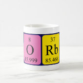 Corbin定期的なテーブル名mag コーヒーマグカップ (中央)