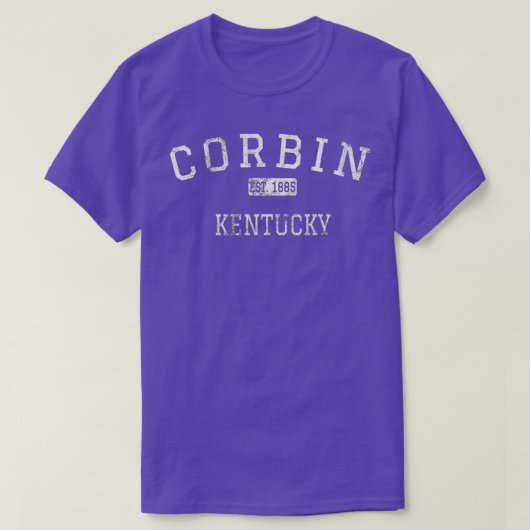 Corbin Kentucky KY Vintage  Tシャツ (デザイン正面)
