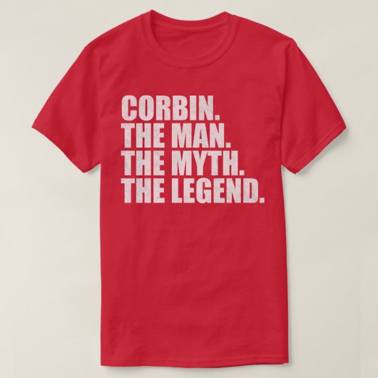 CorbinCorbin名Corbin与え名 Tシャツ (デザイン正面)
