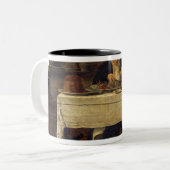 CorcelletのためのAu Gourmand',の店の印 ツートーンマグカップ (正面左)