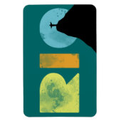 Corcovado山が付いているリオブラジル マグネット (縦)