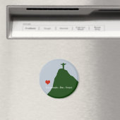corcovado, christ statue, rio マグネット (インサイチュ (食洗機))