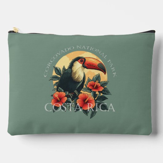 Corcovado Costa Rica Toucan アクセサリーポーチ (正面)