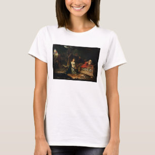 Cordeliaおよび王Lear (キャンバスの油) Tシャツ