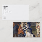 Cordelia 1755年としてCibber (1714-66年)夫人(油はできます 名刺 (正面/裏面)