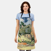 Cordevill Vincent vanゴッホの茅葺きコテージ エプロン (着用した状態)