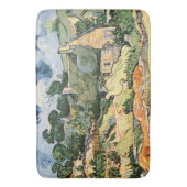 Cordevill Vincent vanゴッホの茅葺きコテージ バスマット (正面縦)