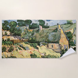 Cordevill Vincent vanゴッホの茅葺きコテージ ビーチタオル