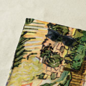 Cordevill Vincent vanゴッホの茅葺きコテージ ビーチタオル (インサイチュ)