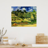 Cordevilleの茅葺きコテージVincent van Kawaii著 ポスター (キッチン)