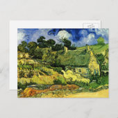 Cordevilleの茅葺きコテージVincent van Kawaii著 ポストカード (正面/裏面)