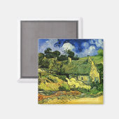 Cordevilleの茅葺きコテージVincent van Kawaii著 マグネット (正面/裏面)