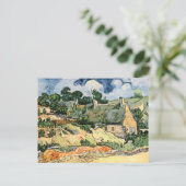 Cordeville Vincent vanゴッホの茅葺きコテージ ポストカード (スタンド正面)