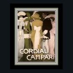 Cordial Compari Vintage Ad Poster ポスター<br><div class="desc">ヴィンテージの心身比較パーティー時間広告。ポスターは他のサイズで利用可能。</div>