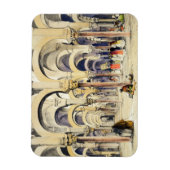 Cordobaのモスク， 'スペインのスケッチ', engra マグネット (縦)