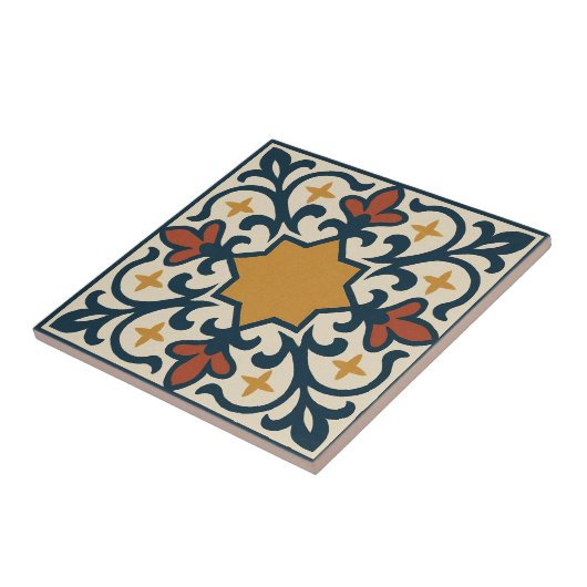 Cordoba Star – Classic Moorish Tile Design タイル (側面)