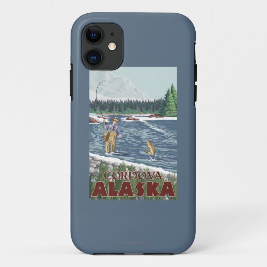 Cordova、アラスカ-はえの漁師 Case-Mate iPhoneケース (裏面)