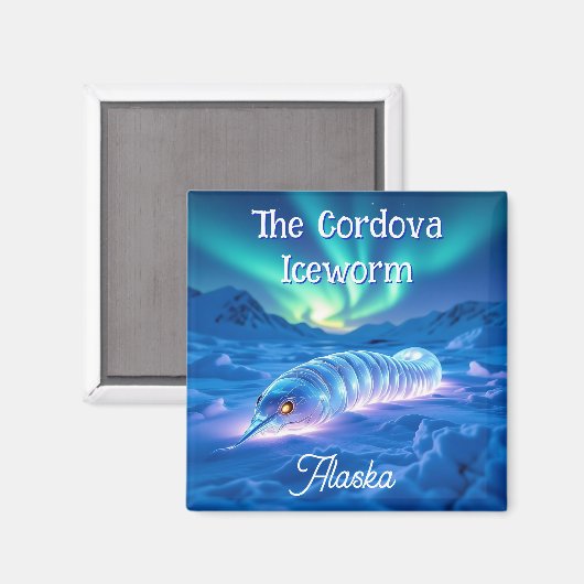 Cordova Iceworm Alaska Cryptid Myth   マグネット (正面/裏面)