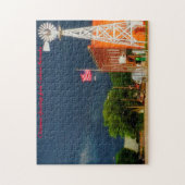 Cordova Nebraska.クリスマスの挨拶 ジグソーパズル (縦)