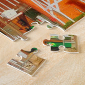 Cordova Nebraska.クリスマスグリーティングジグソーパズル ジグソーパズル (側面)