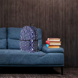 Cords of Navy プリントバックパック