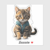 Corduroy cat シール (シート)