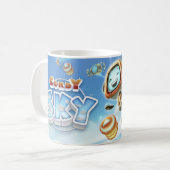 Cordyの空の特徴のイメージのマグ コーヒーマグカップ (正面左)