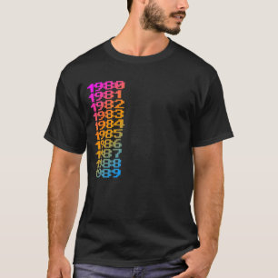 COREYのトラの80年代数 Tシャツ