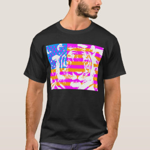 COREYのトラの80年代米国のトラの顔 Tシャツ