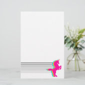 COREY TIGER 1980sレトロヴィンテージユニコーン 便箋 (スタンド正面)