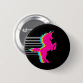 COREY TIGER 1980sレトロヴィンテージユニコーン 缶バッジ (正面&裏面)