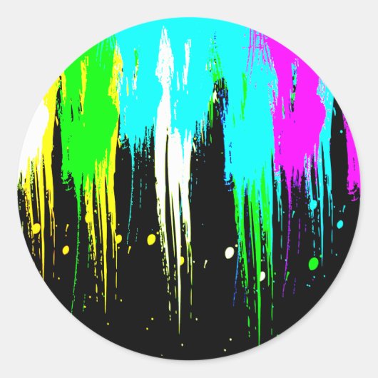 Corey Tiger 1980sヴィンテージドリッ絵を描プ ラウンドシール (正面)