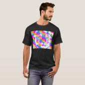 COREY TIGER 80のチェッカータイガー顔 Tシャツ (正面フル)