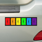 Corey Tiger 80sカセットテープRainbow バンパーステッカー (車上)